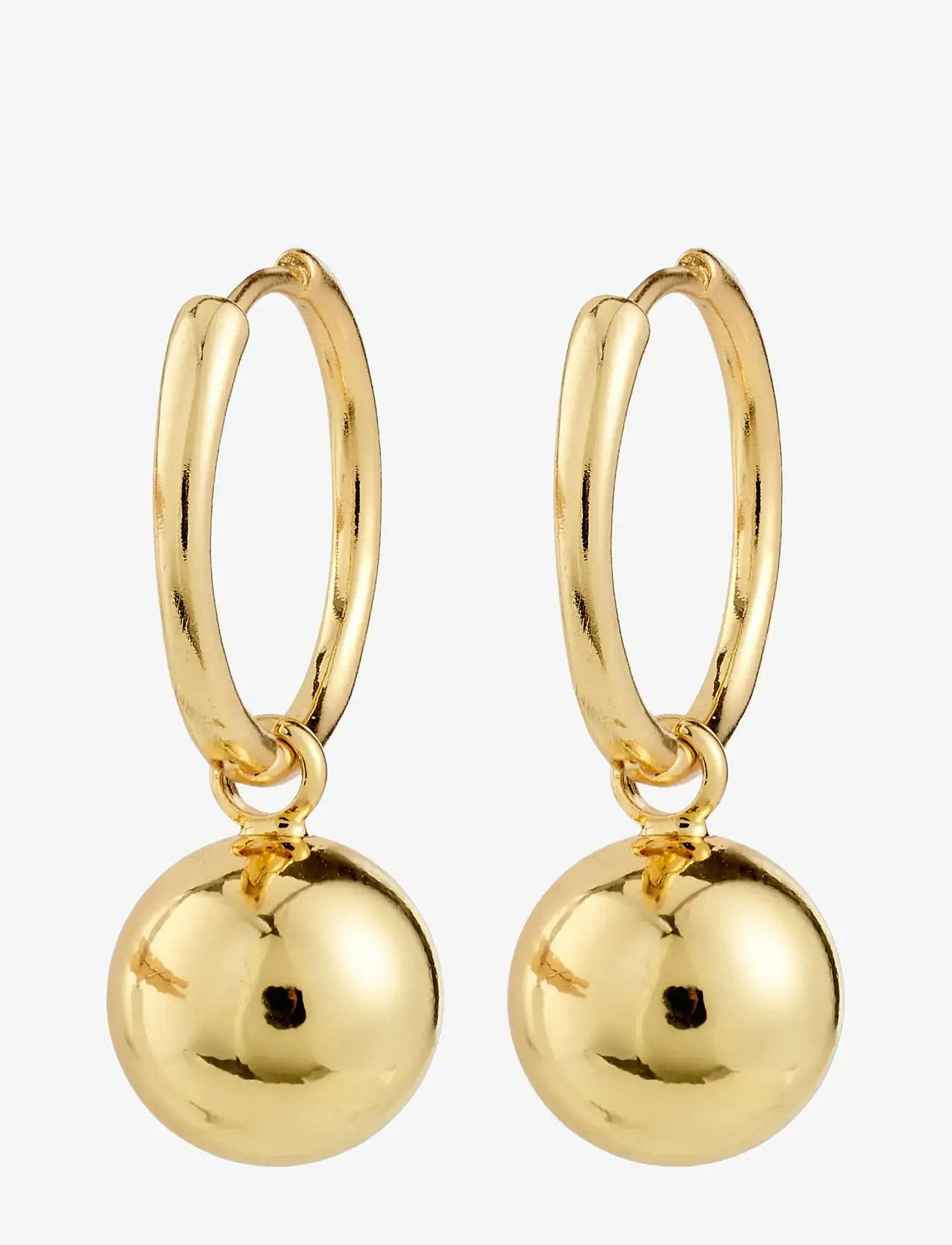 Pilgrim - AIR hoop earrings gold-plated - creoler & hoops - gold plated - 1