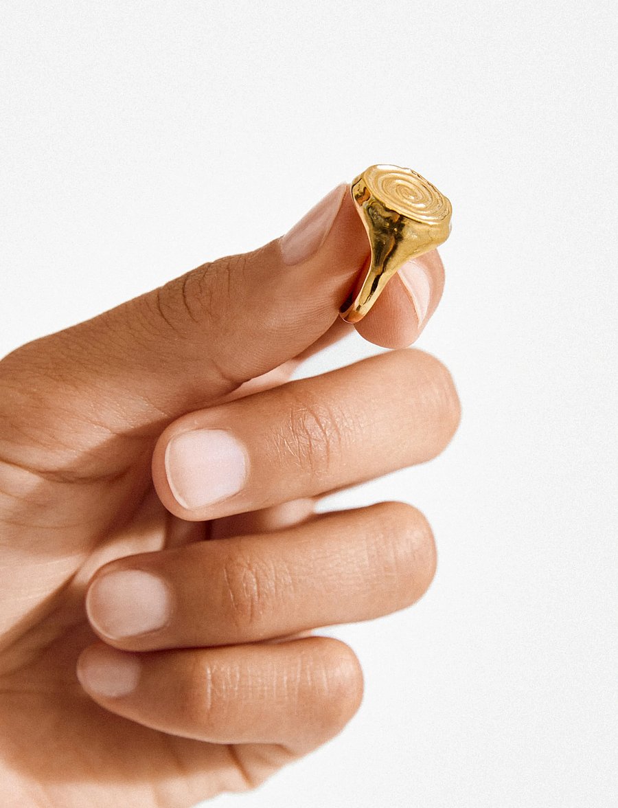 Pilgrim - AIR ring gold-plated - ferming - gold plated - 3