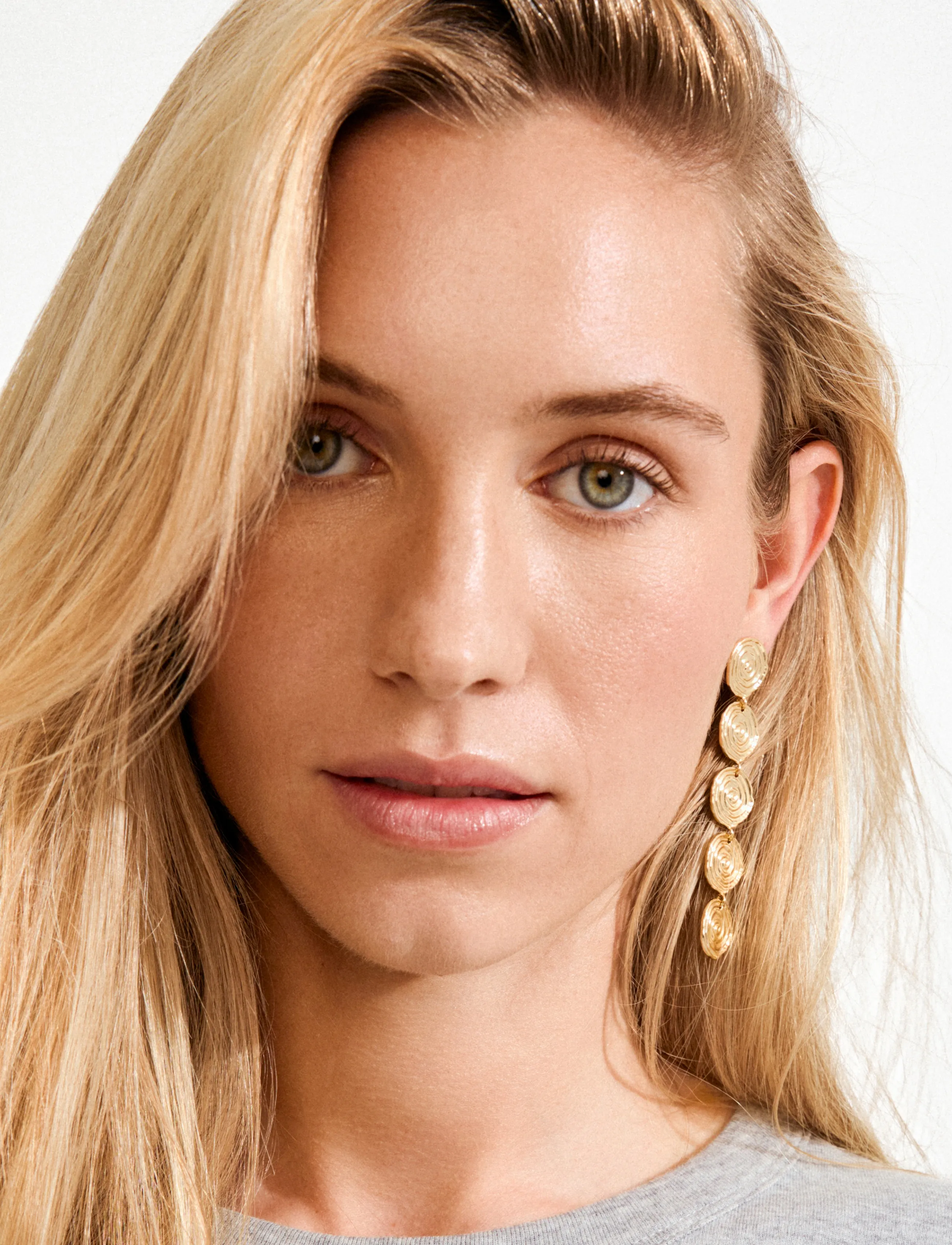 Pilgrim Air Earrings Gold-Plated, One Size, Earrings, Gold - Statement Frauen