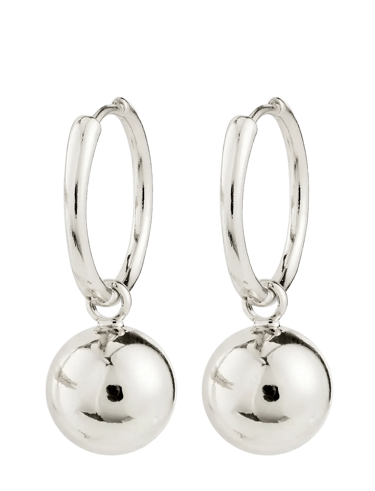 Pilgrim - Air Hoop Earrings Silver-Plated