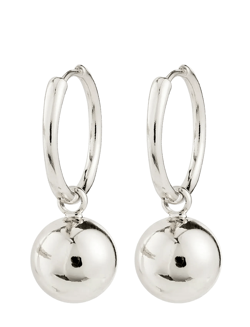 Pilgrim - AIR hoop earrings silver-plated - kreolen - silver plated - 1