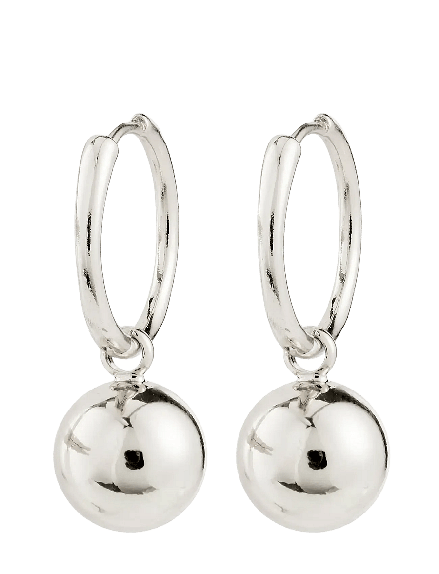 Pilgrim - AIR hoop earrings silver-plated - hoops kõrvarõngad - silver plated - 1