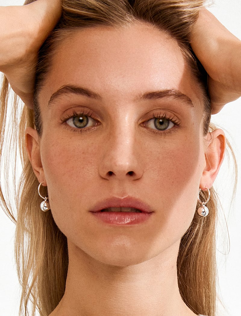 Pilgrim - AIR hoop earrings silver-plated - kreolen - silver plated - 0