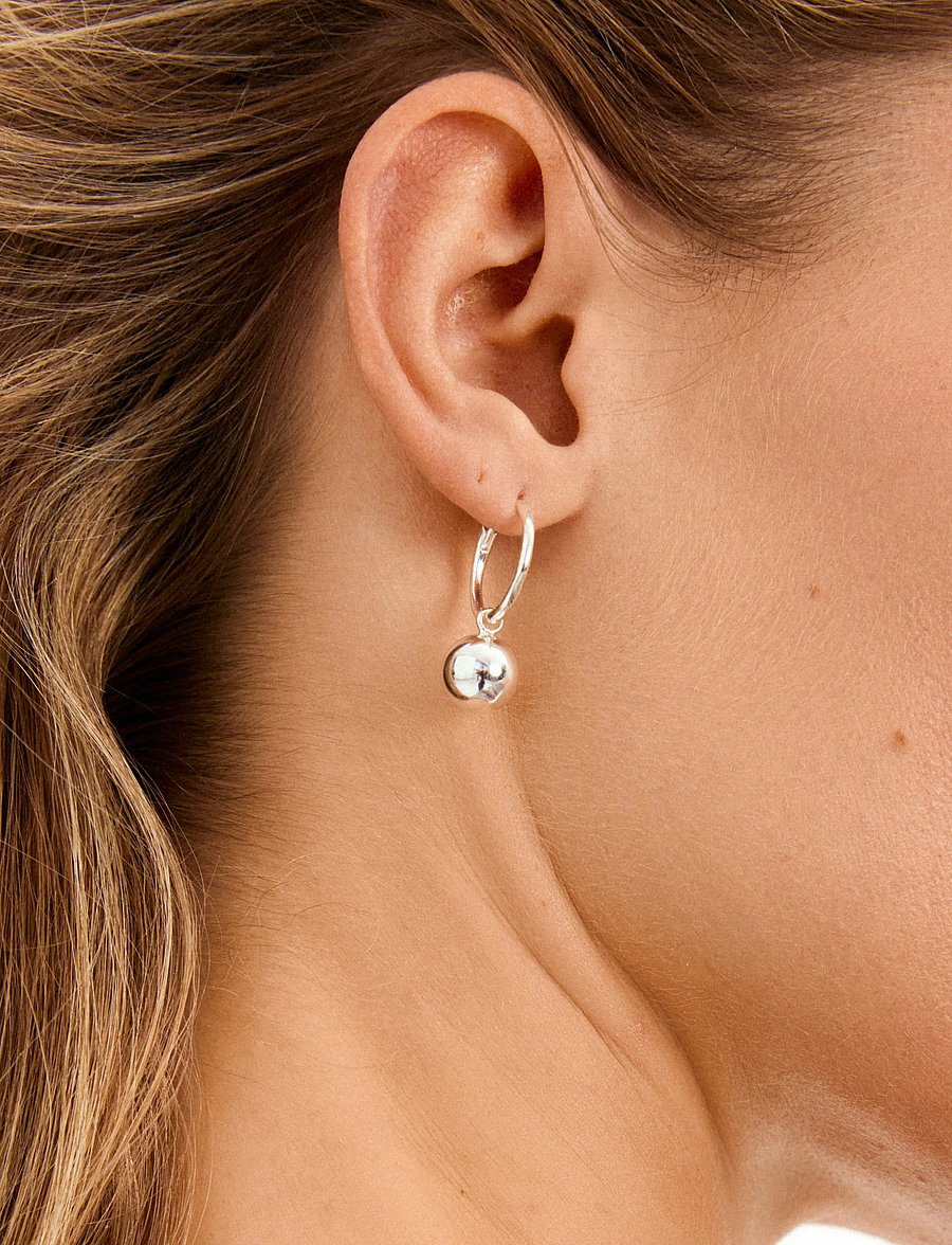 Pilgrim - AIR hoop earrings silver-plated - hoops kõrvarõngad - silver plated - 3