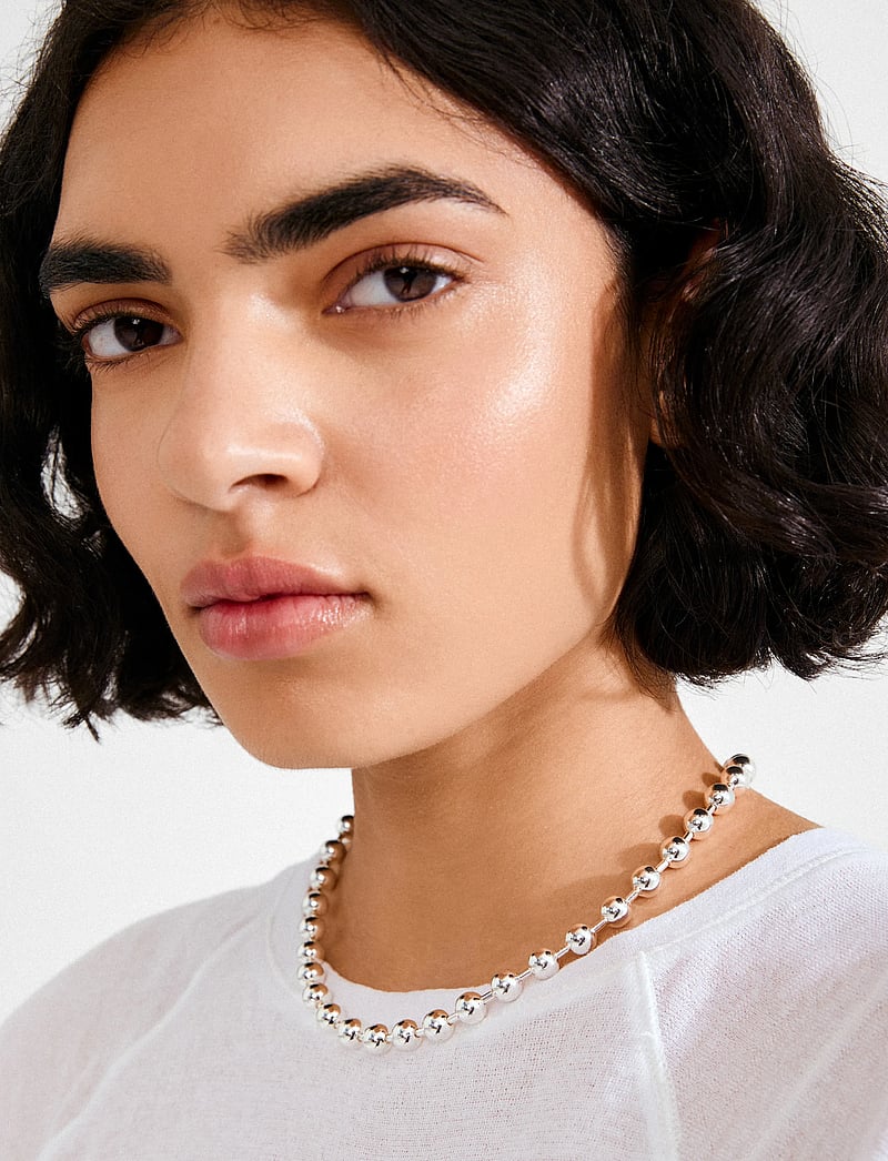 Pilgrim - AIR necklace silver-plated - izteiksmīgas kaklarotas - silver plated - 0