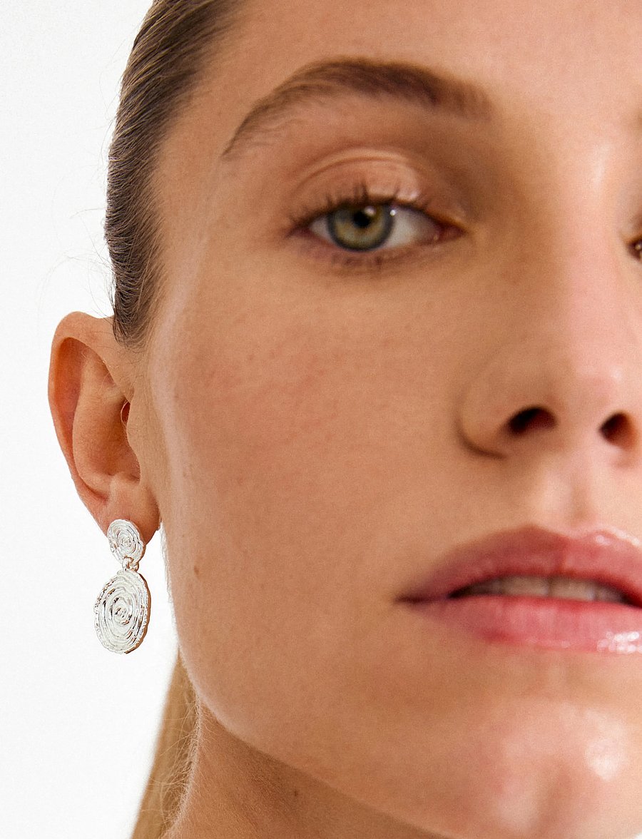 Pilgrim - AIR earrings silver-plated - hengende øredobber - silver plated - 2