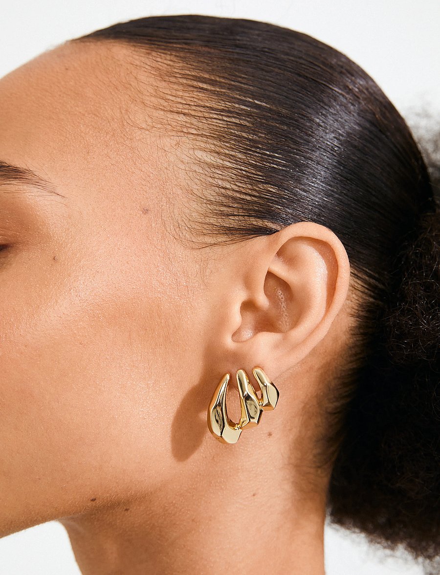 Pilgrim - PRESENCE earrings gold-plated - gold plated - 3