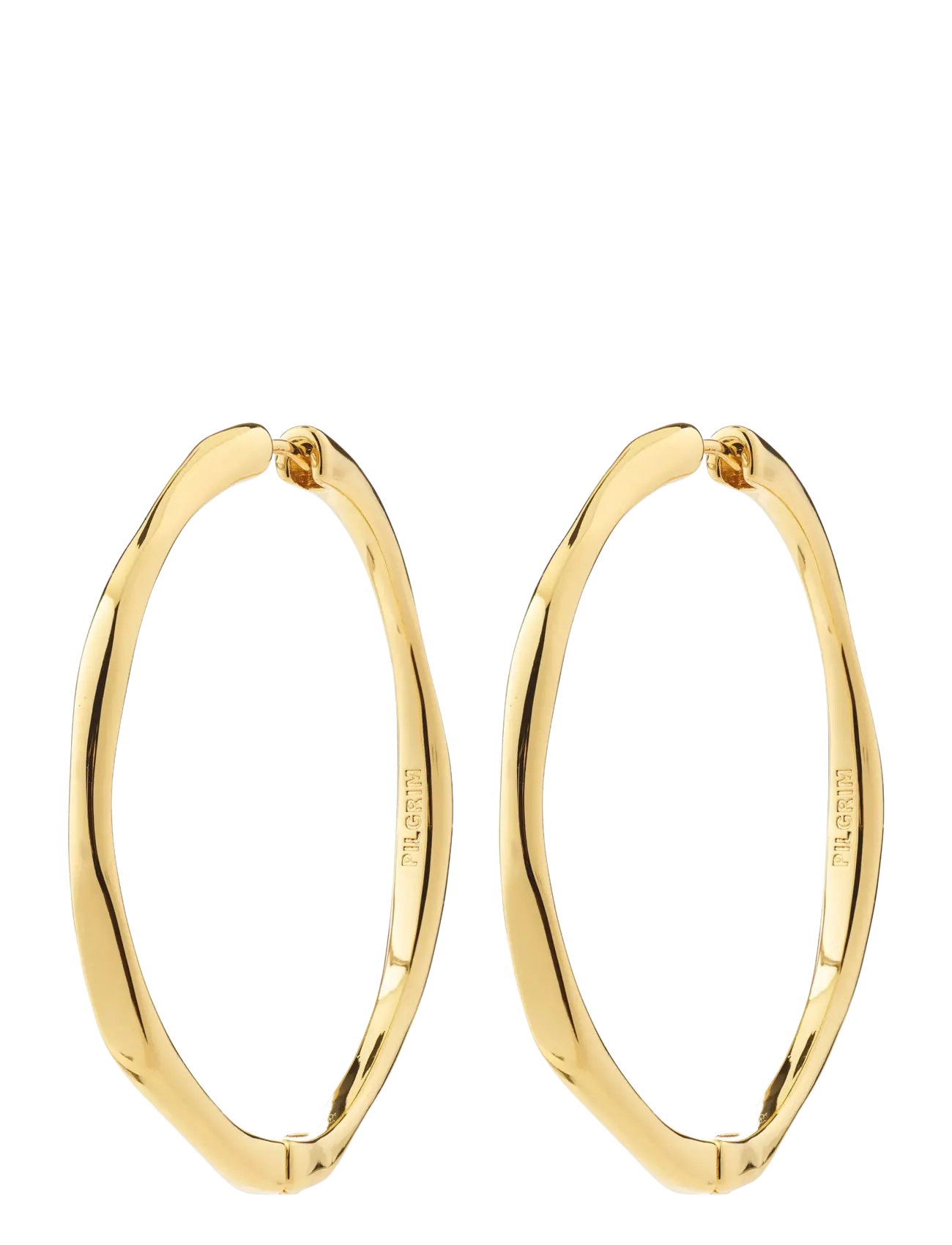 Pilgrim PRESENCE hoop earrings gold-plated - Oorbellen - GOLD PLATED / gold