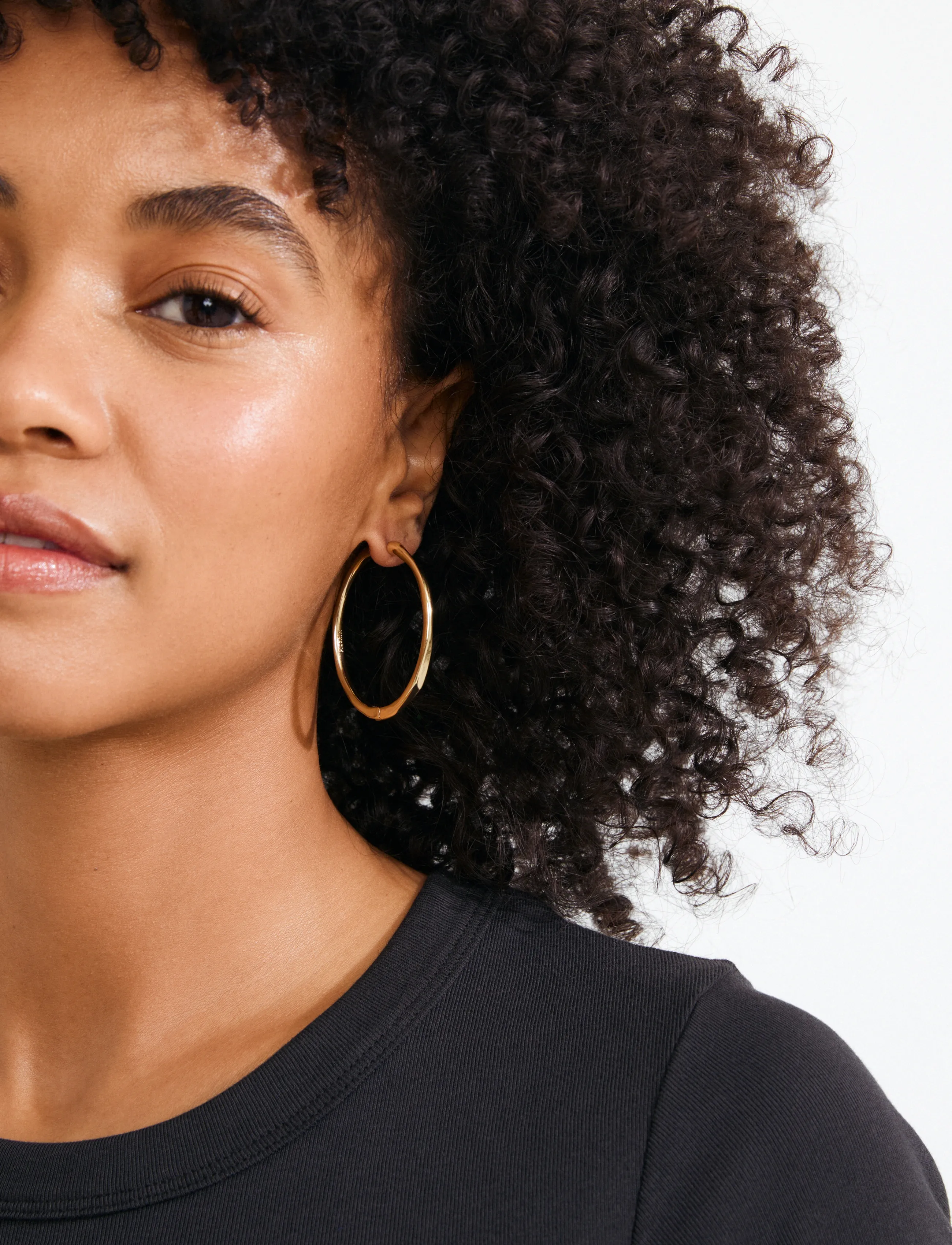 Pilgrim Presence Hoop Earrings Gold-Plated, One Size, Earrings, Gold - Hoops, Frauen