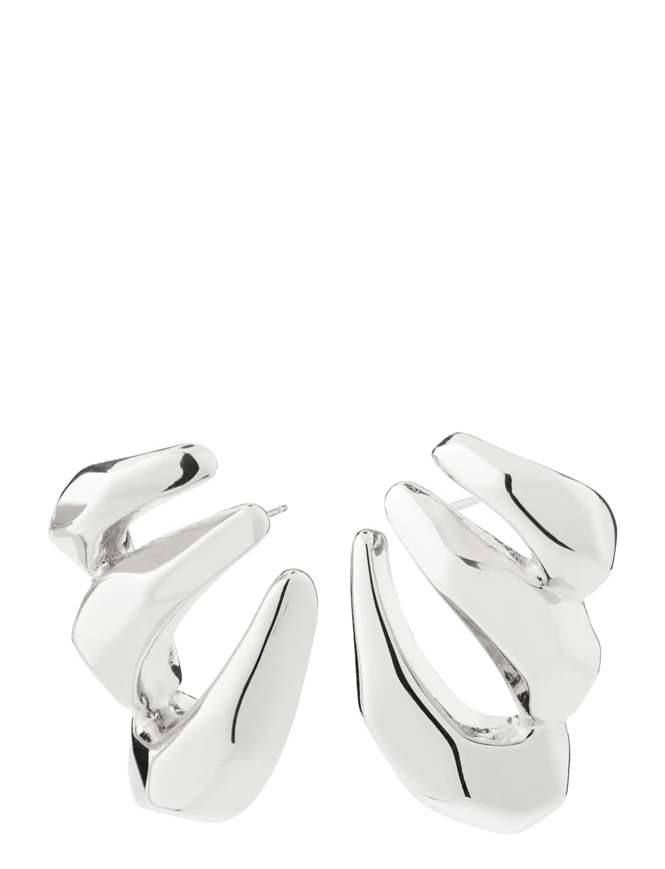 Pilgrim PRESENCE earrings silver-plated - Oorbellen - SILVER PLATED / silver