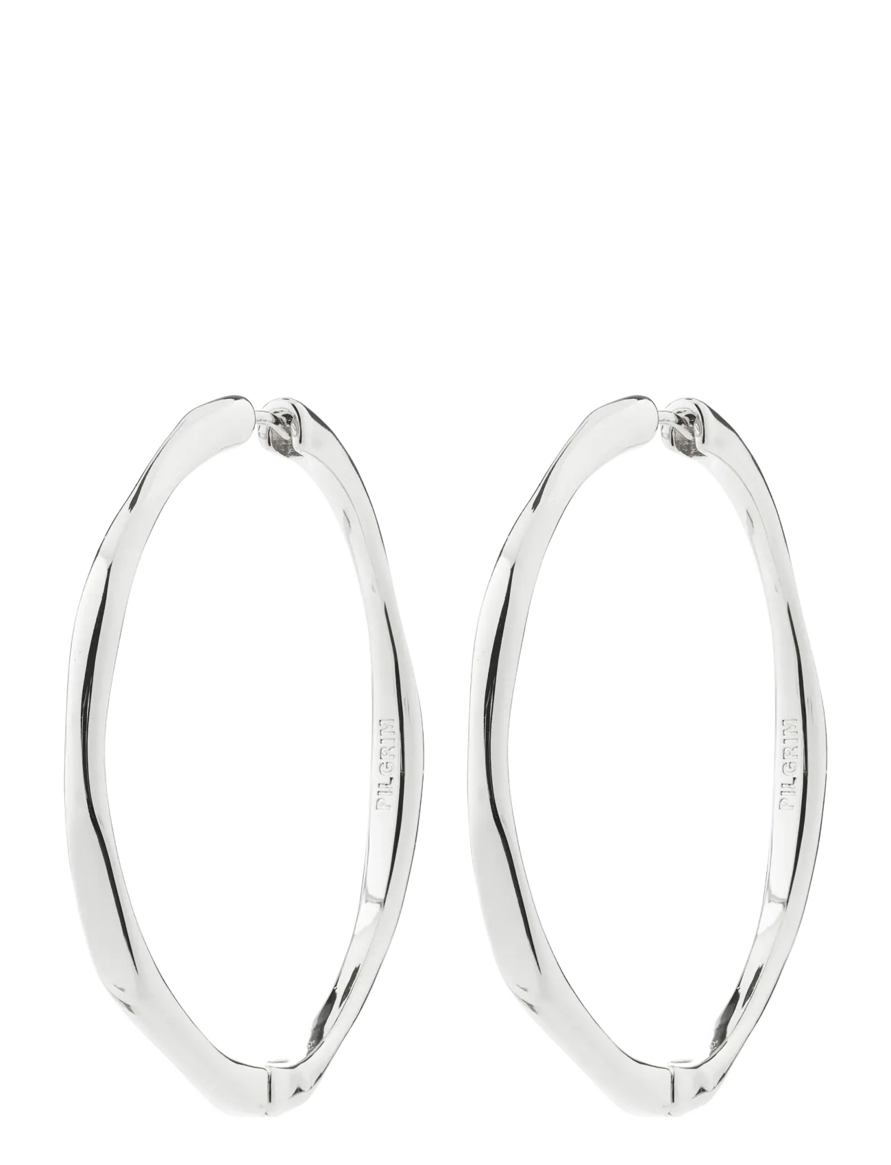 Pilgrim PRESENCE hoop earrings silver-plated - Oorbellen - SILVER PLATED / silver