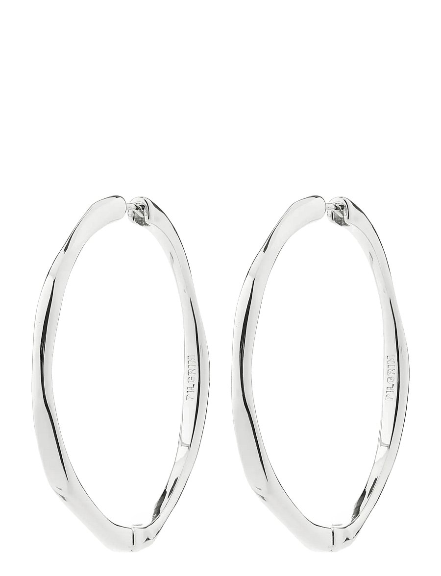 Pilgrim - PRESENCE hoop earrings silver-plated - kreolen - silver plated - 1