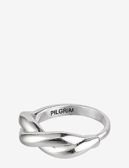 Pilgrim - SKULD recycled twirl ring - festtøj til outletpriser - silver plated - 0
