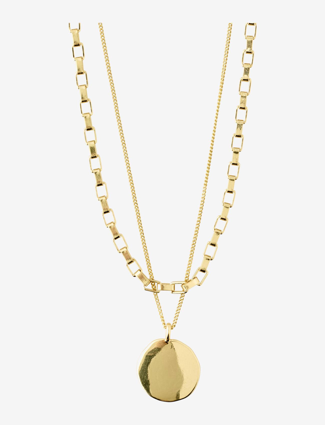 Pilgrim - CLARITY cable chain and coin chain - gold plated - 1