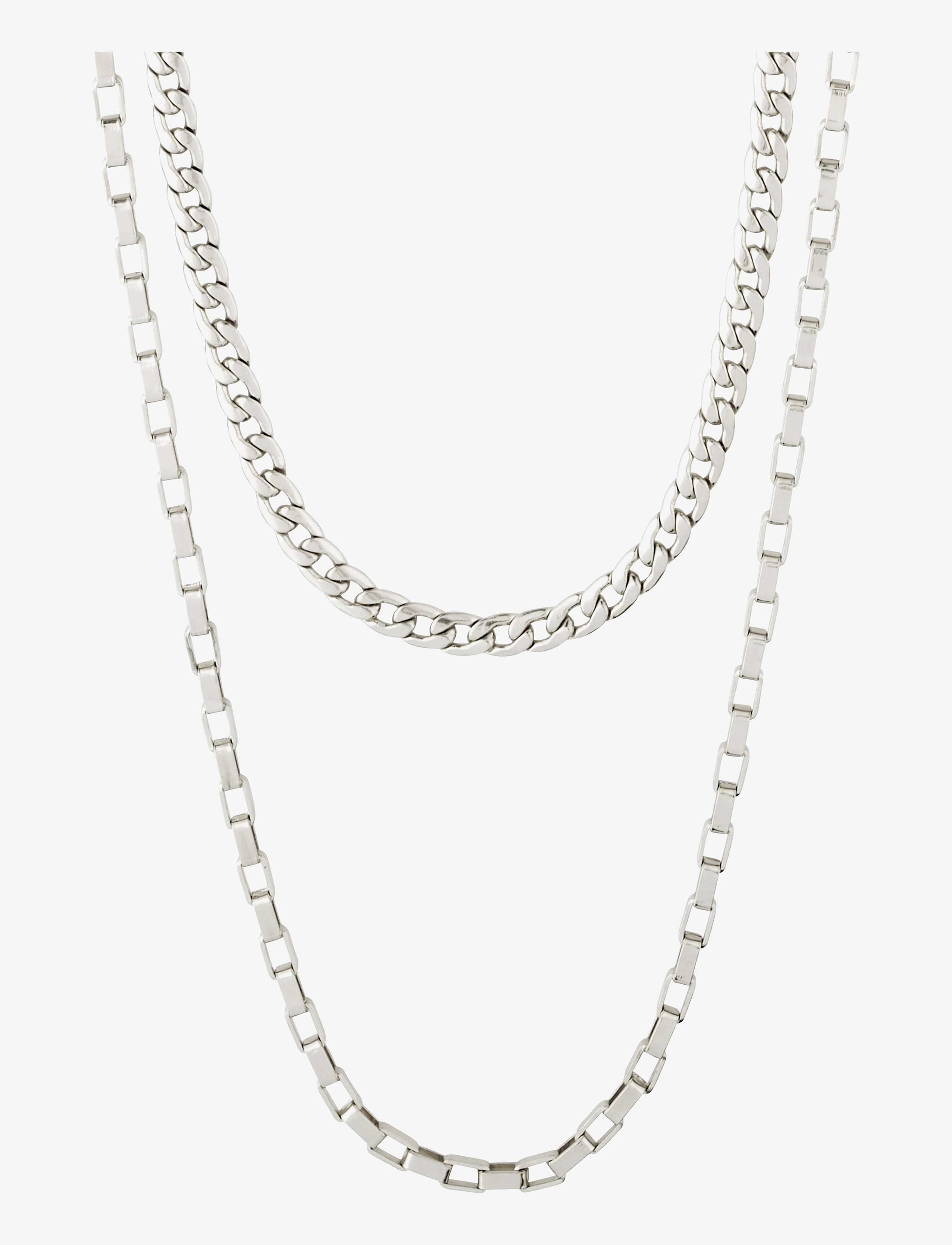 Pilgrim - CLARITY multi purpose cable- and curb chain - silver plated - 0