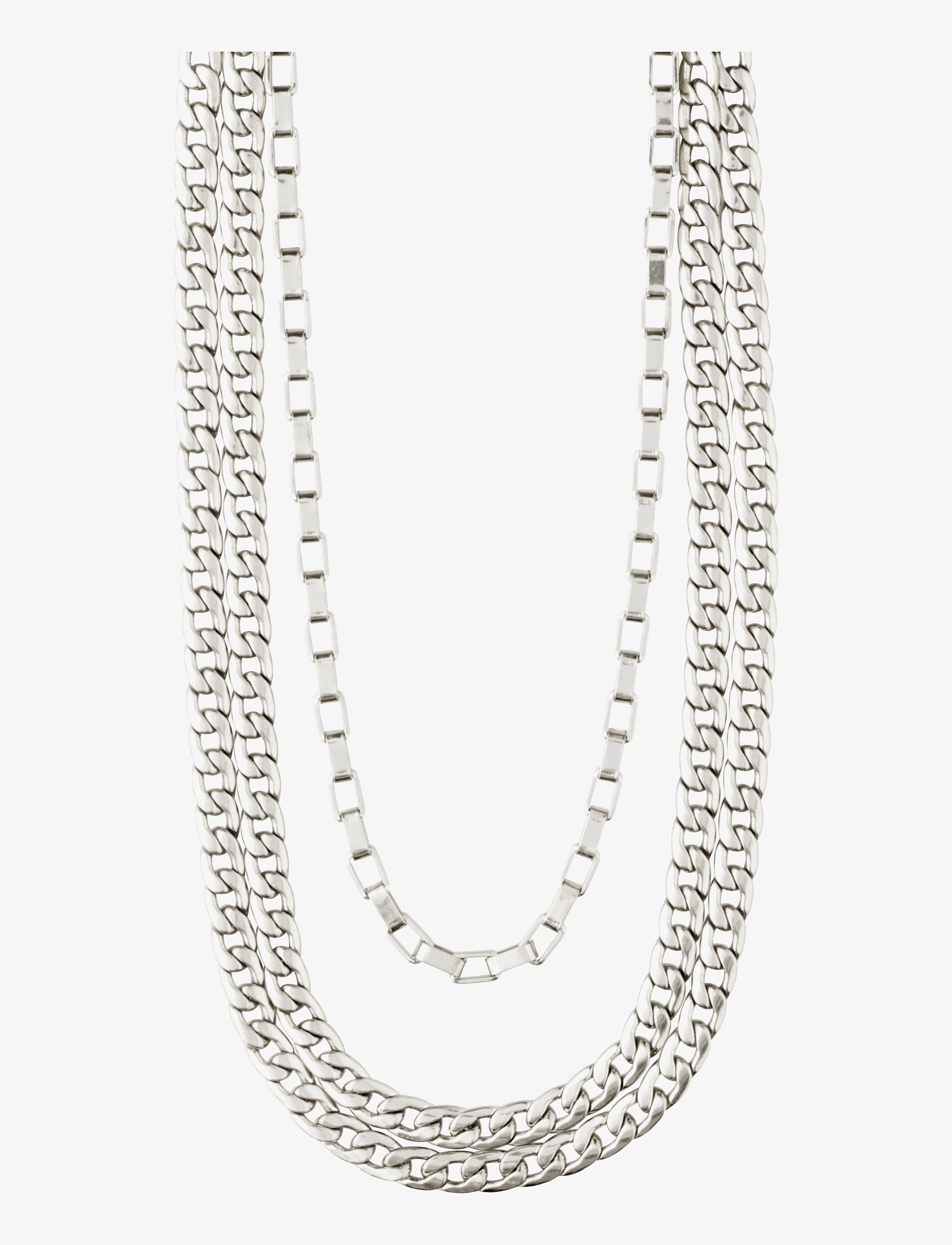 Pilgrim - CLARITY multi purpose cable- and curb chain - silver plated - 1
