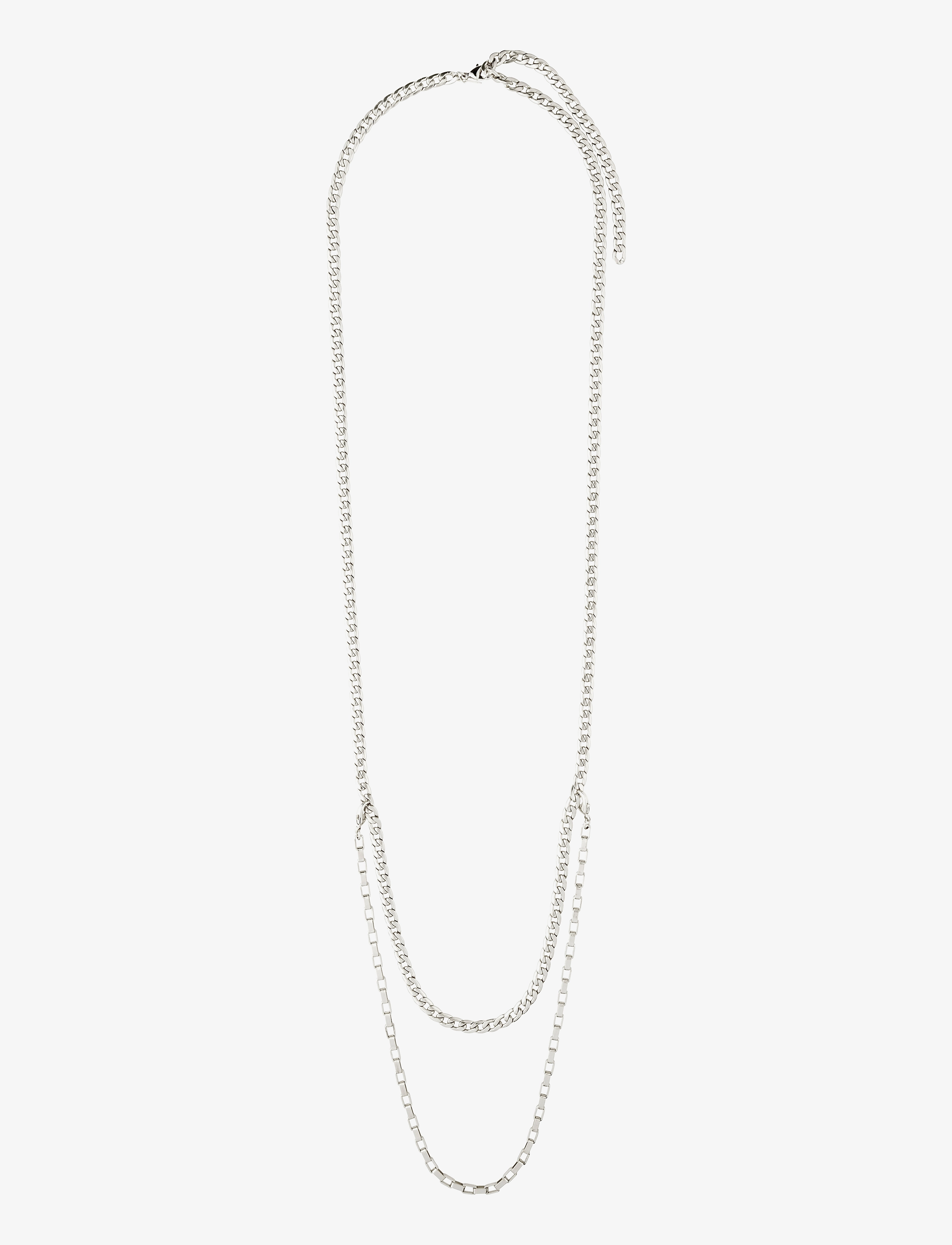 Pilgrim - CLARITY multi purpose cable- and curb chain - silver plated - 2