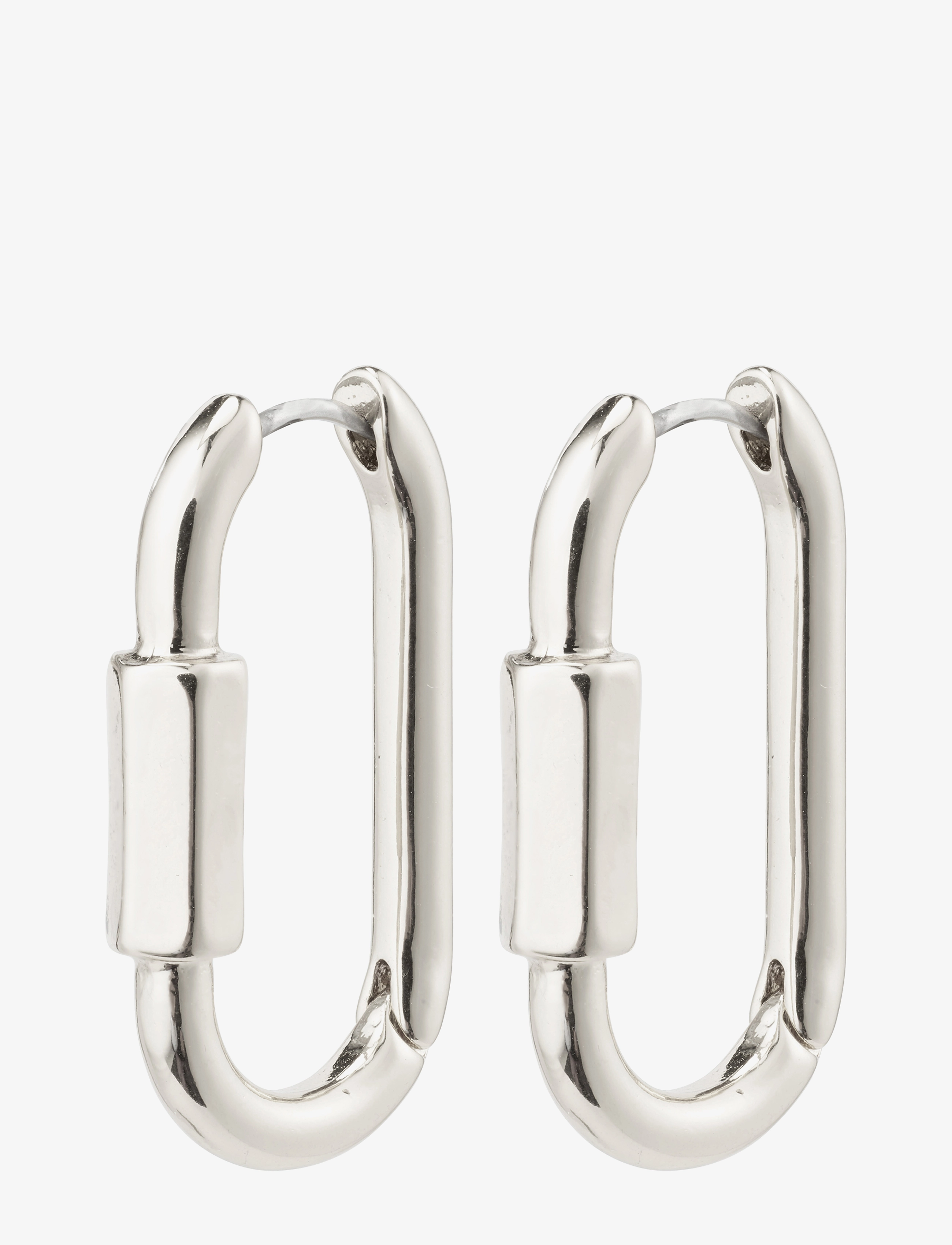 Pilgrim - RESTORATION oval carabiner hoops - silver plated - 0
