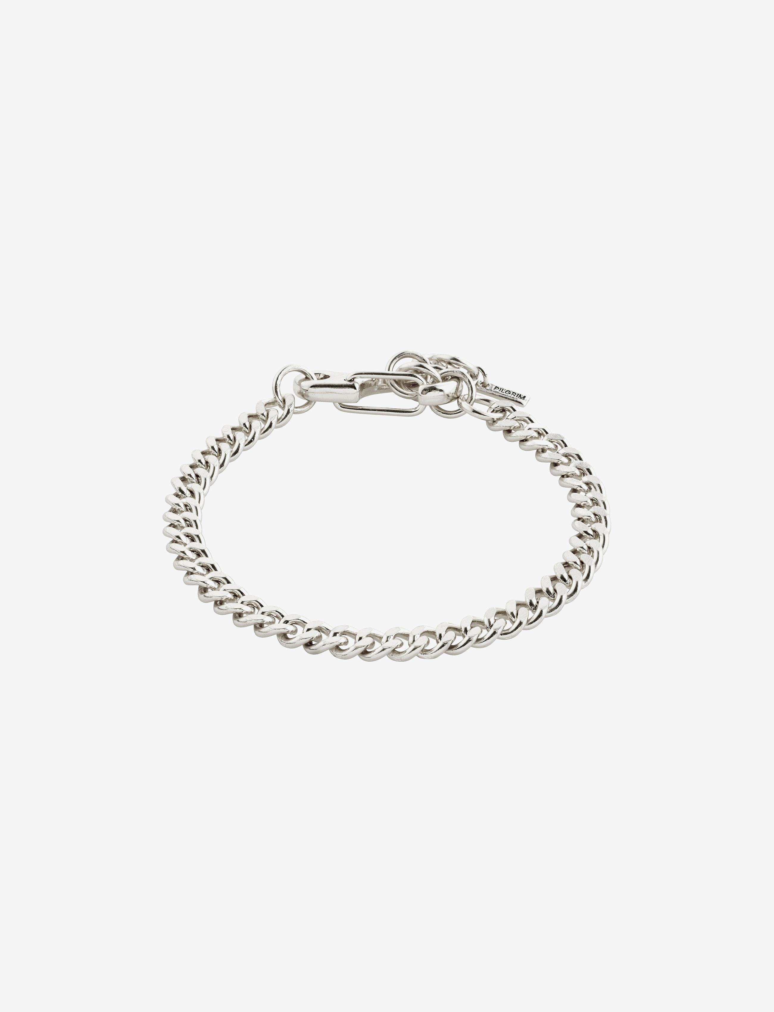 Pilgrim - HOPEFUL curb chain bracelet silver-plated - silver plated - 1