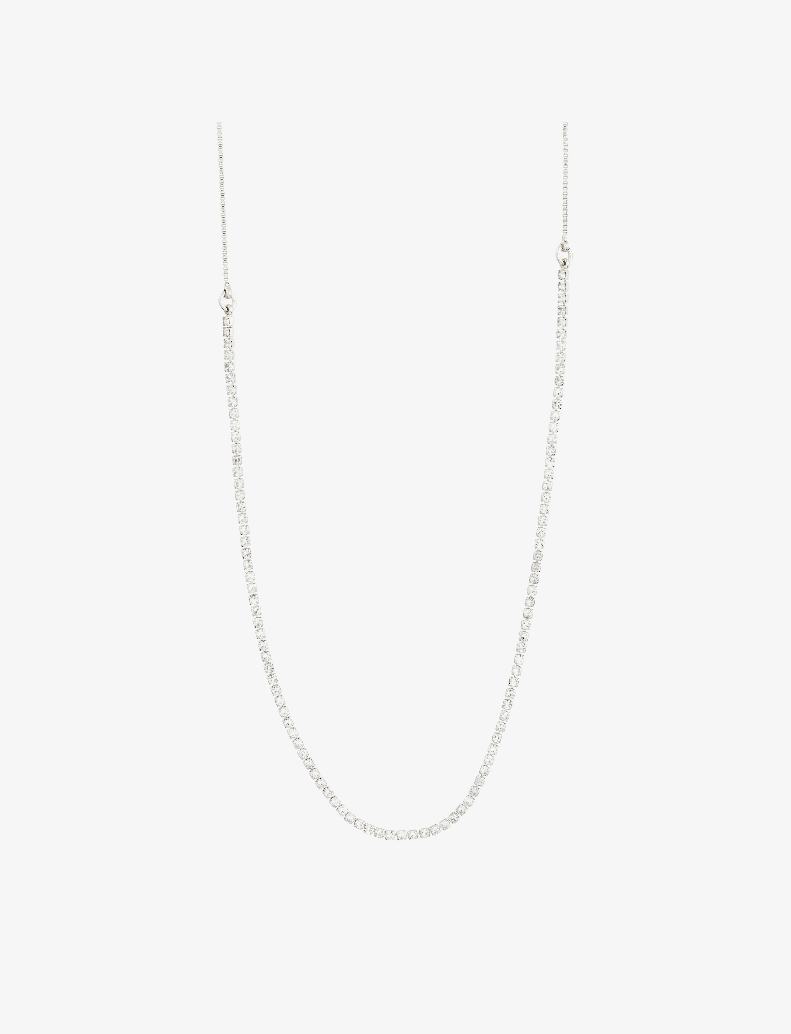 Pilgrim - FRIENDS crystal chain necklace - silver plated - 1