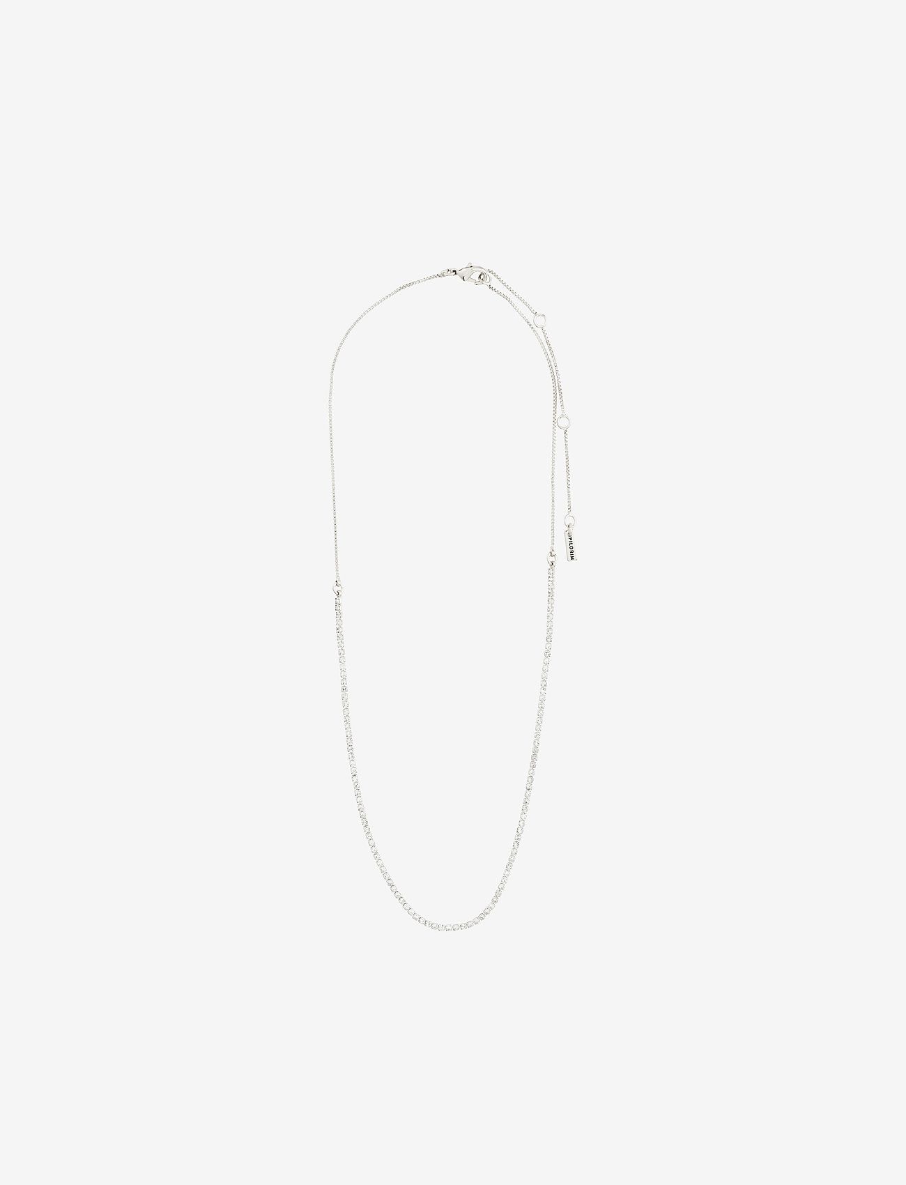 Pilgrim - FRIENDS crystal chain necklace - halskedjor - silver plated - 1