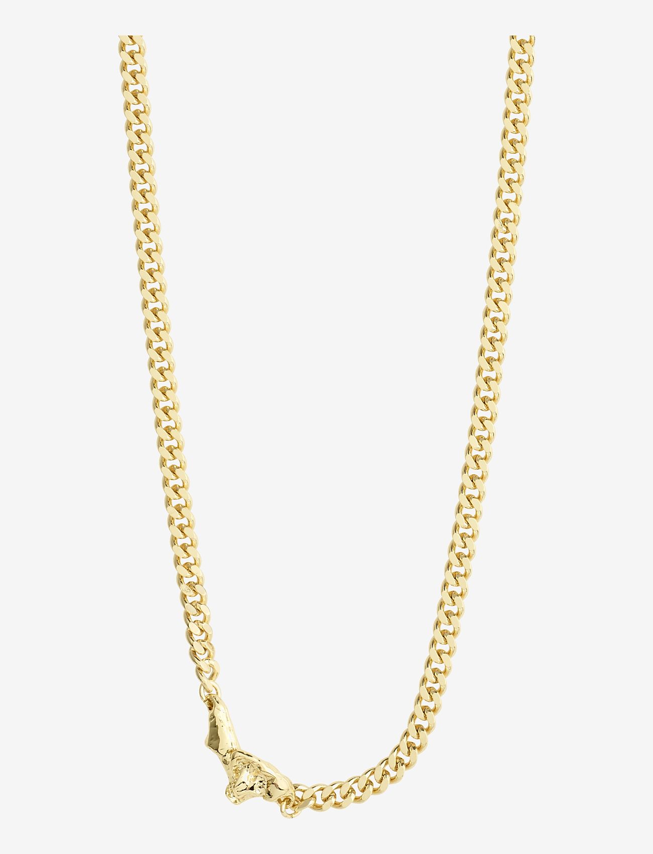 Pilgrim - BREATHE recycled curb chain necklace gold-plated - gold plated - 0