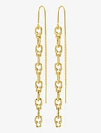 LIVE recycled chain earrings - GOLD PLATED