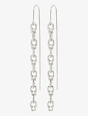 Pilgrim - LIVE recycled chain earrings - pendant earrings - silver plated - 1