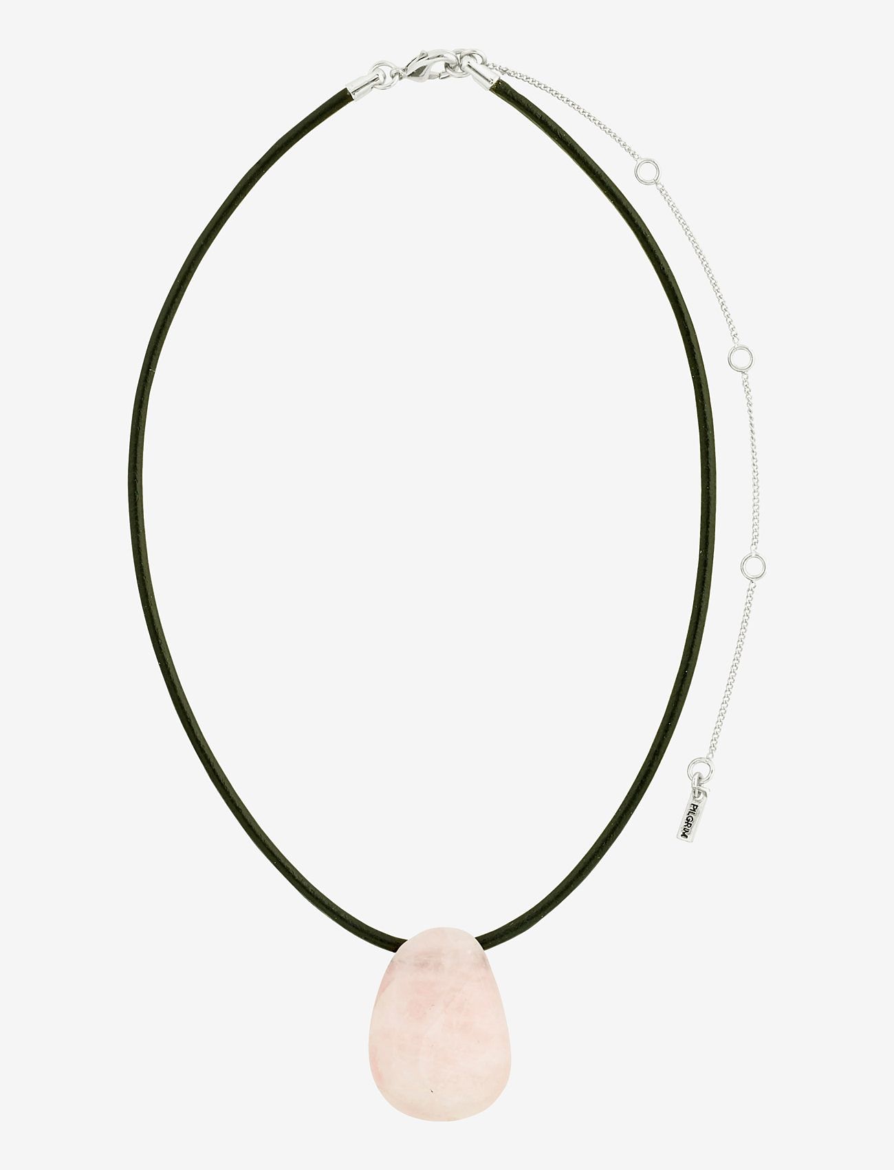 Pilgrim - LIVE rosequartz necklace - silver plated - 1