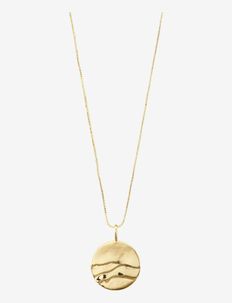 HEAT recycled coin necklace gold-plated, Pilgrim