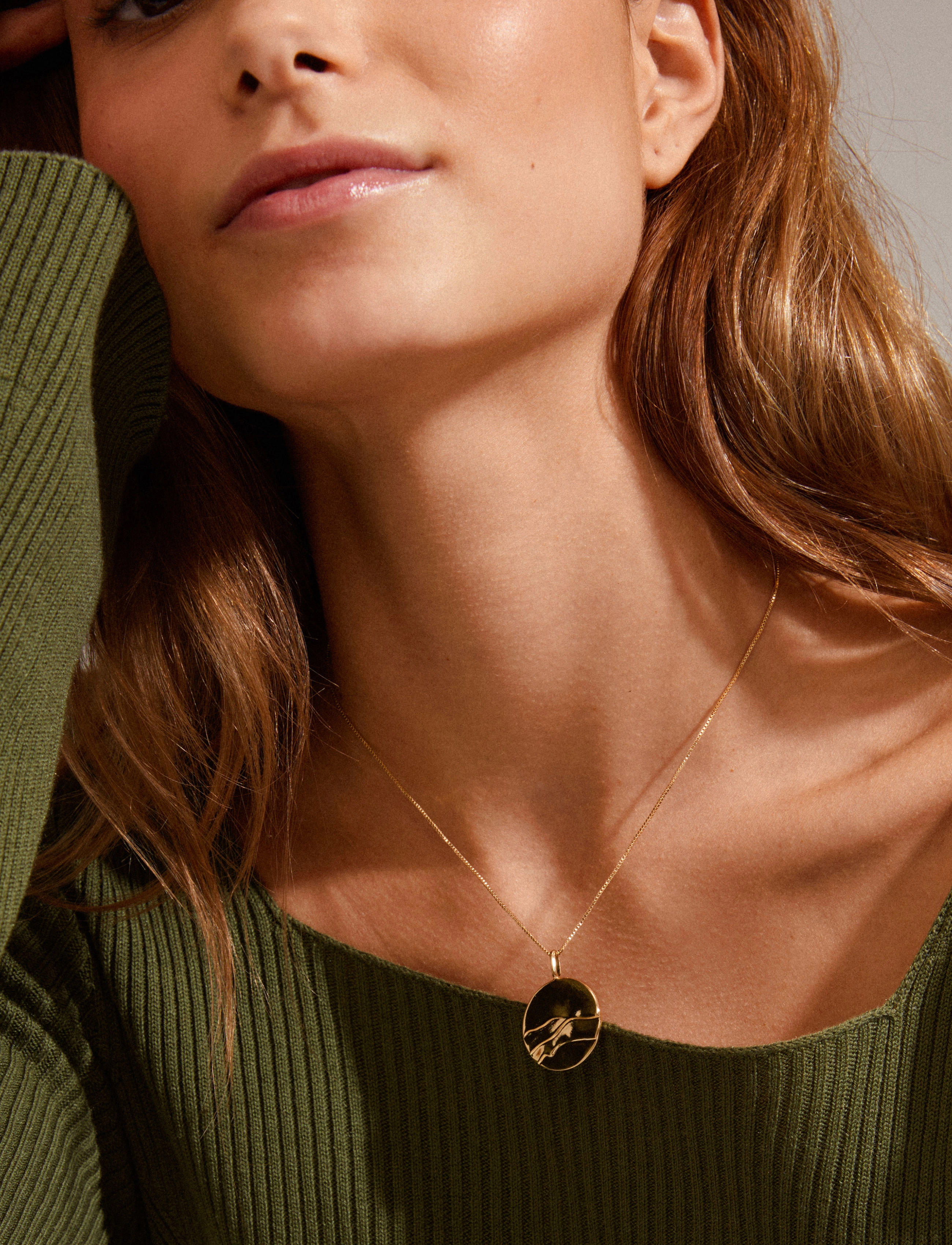 Pilgrim - HEAT recycled coin necklace - gold plated - 2