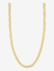 Pilgrim - HEAT recycled chain necklace gold-plated - pärlhalsband - gold plated - 0