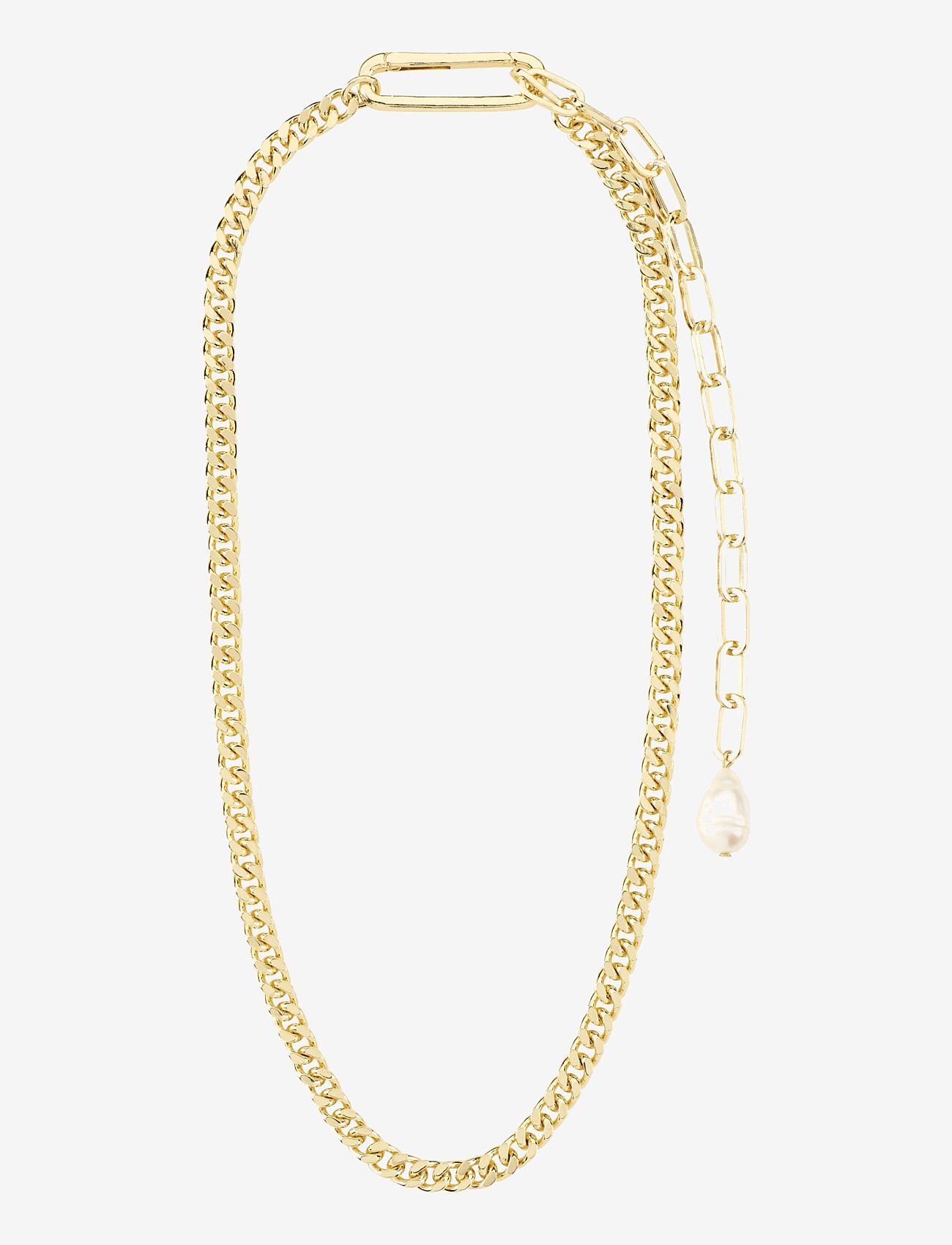 Pilgrim - HEAT recycled chain necklace gold-plated - pērļu kaklarotas - gold plated - 1