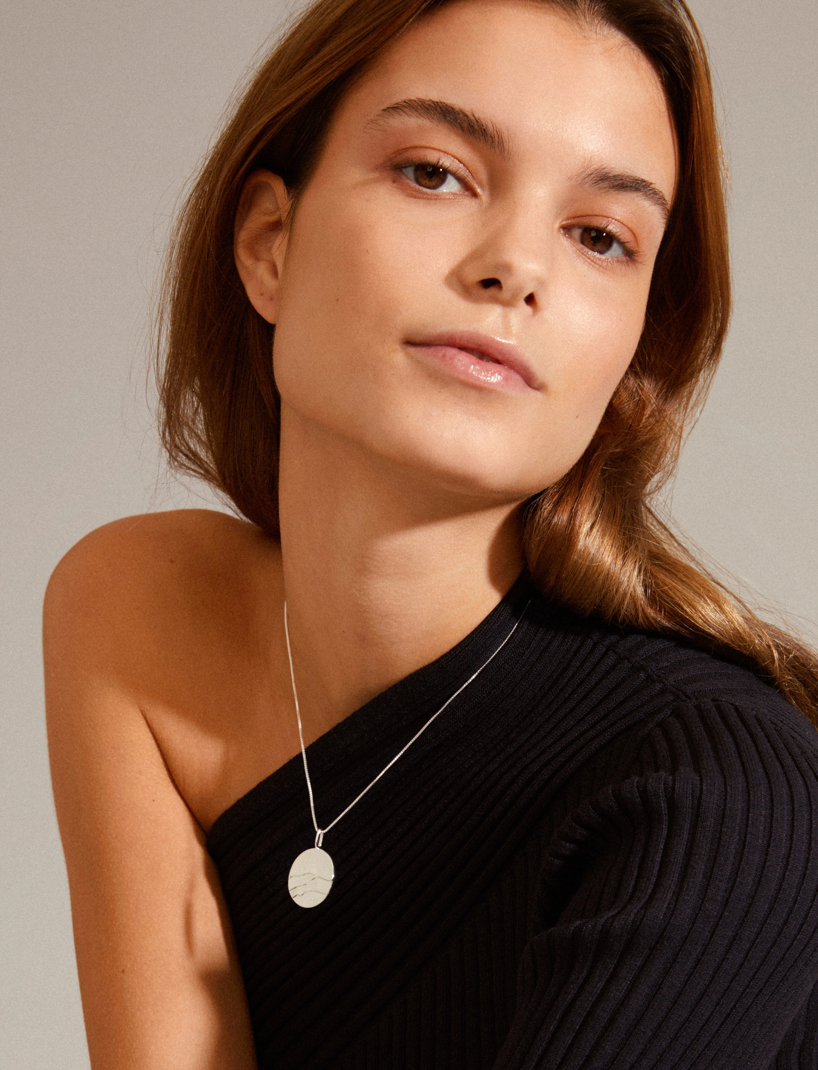 Pilgrim - HEAT recycled coin necklace - silver plated - 4