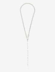 Pilgrim - HEAT recycled chain necklace silver-plated - pärlhalsband - silver plated - 2