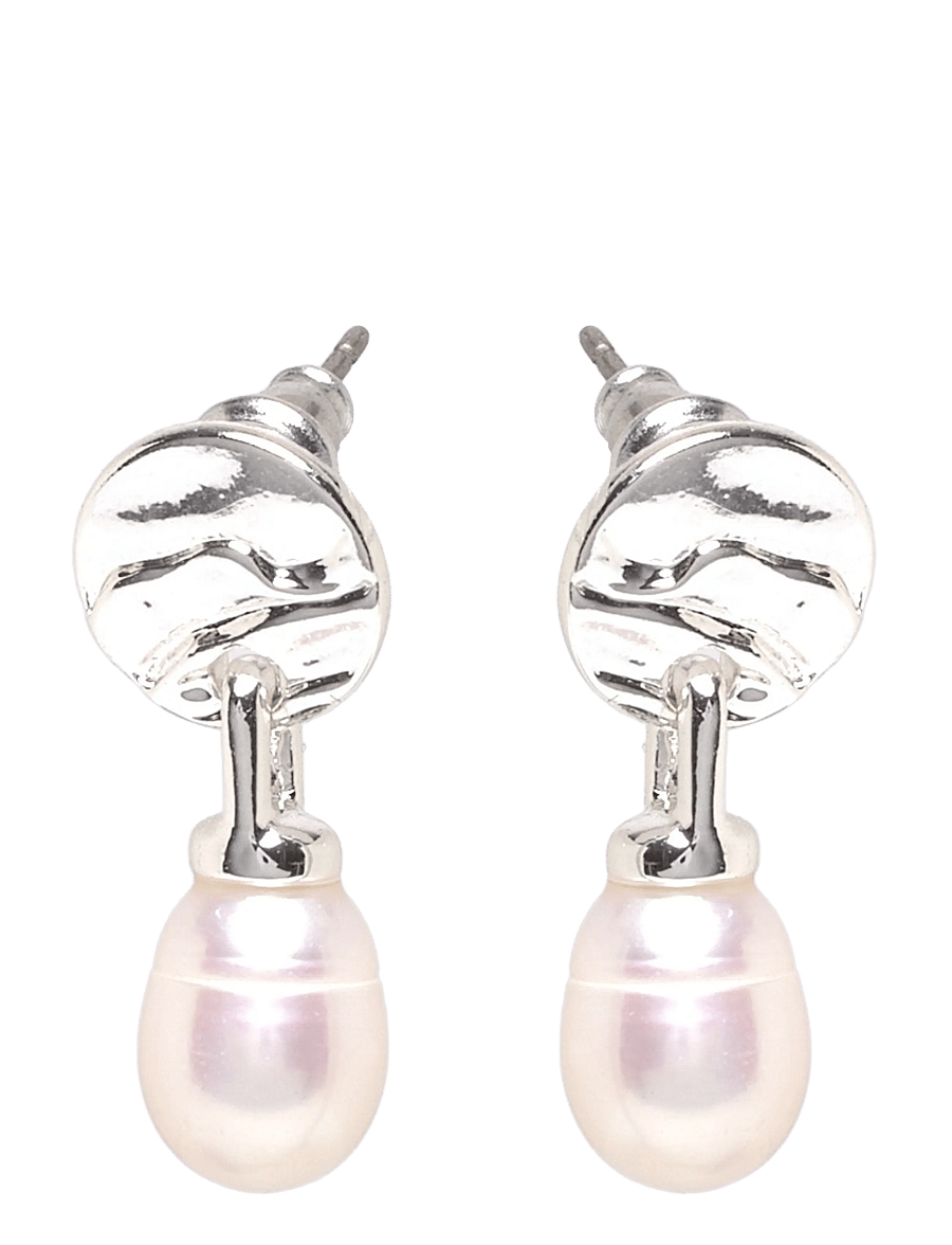 Pilgrim - HEAT freshwater pearl earrings silver-plated - perlenohrringe - silver plated - 0