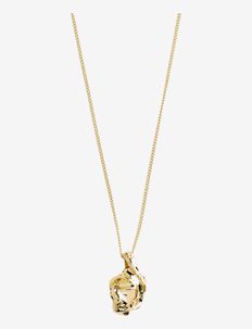 FLOW recycled pendant necklace gold-plated, Pilgrim