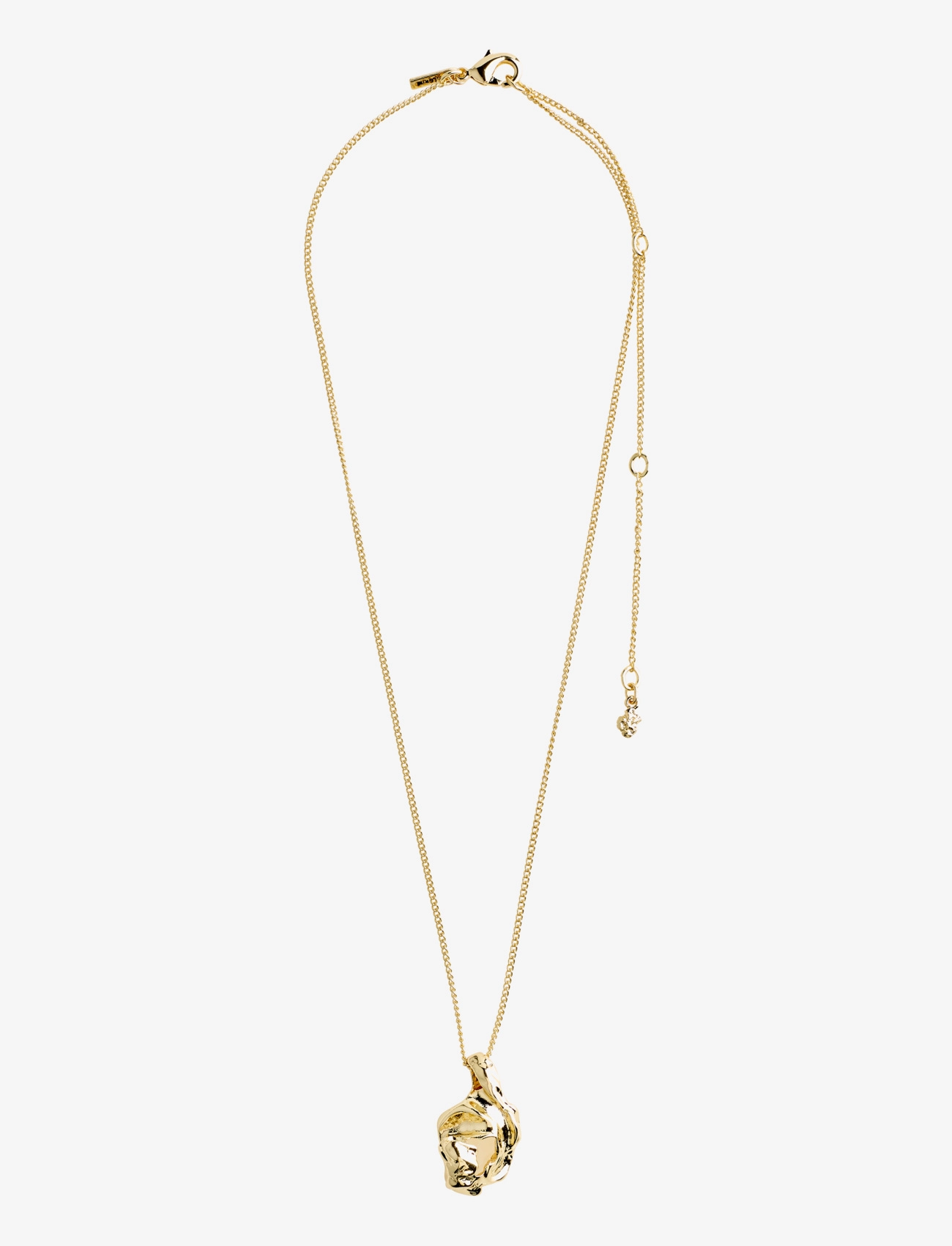 Pilgrim - FLOW recycled pendant necklace - gold plated - 1