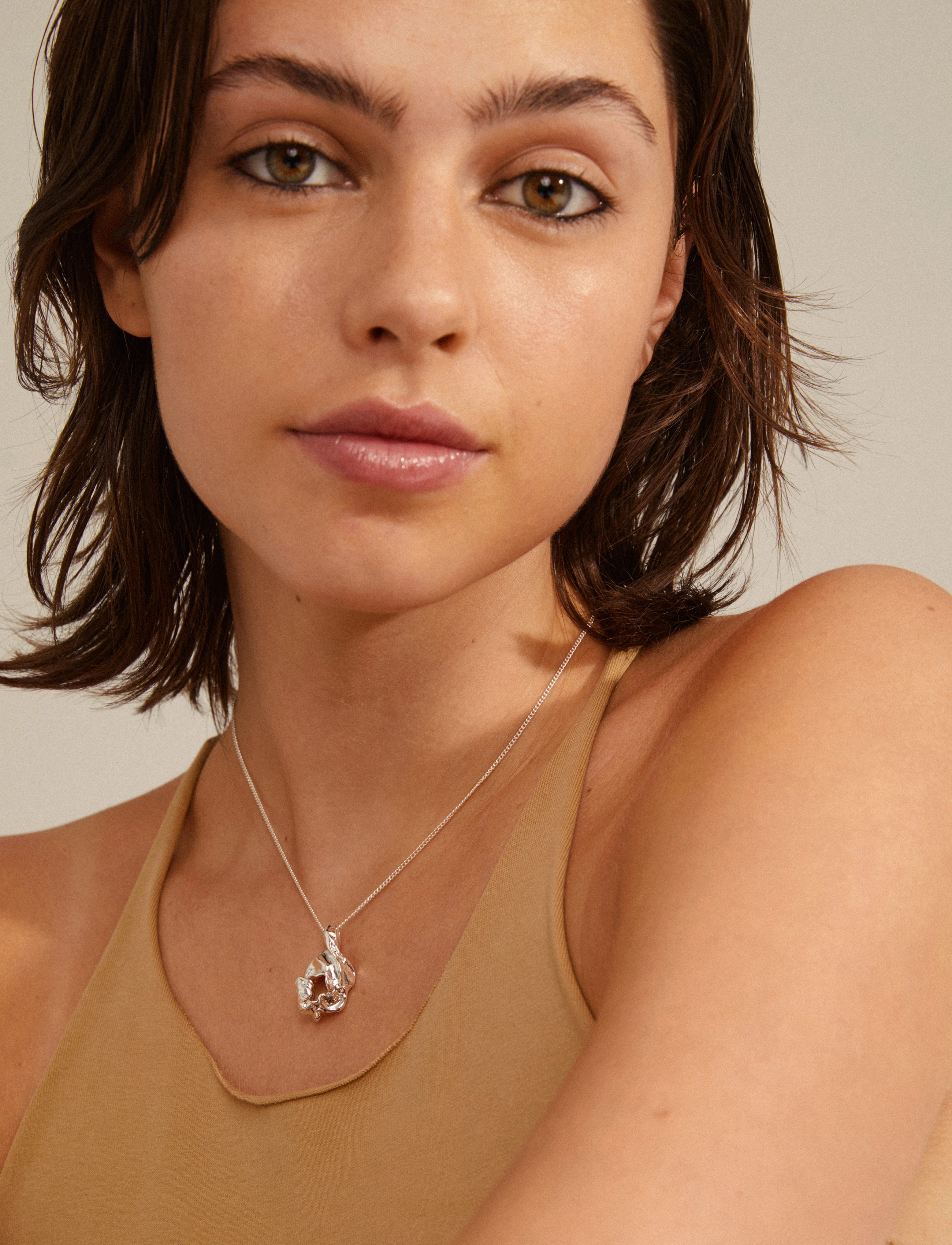Pilgrim - FLOW recycled pendant necklace - silver plated - 3