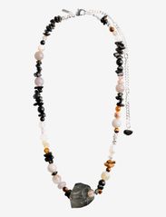 Pilgrim - FLOW necklace silver-plated - helmikaulakorut - silver plated - 1
