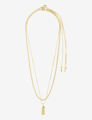 Pilgrim - STAR recycled necklace, 2-in-1 set - naszyjniki z wisiorkami - gold plated - 2