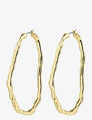 Pilgrim - LIGHT recycled large hoops - hoops - gold plated - 1