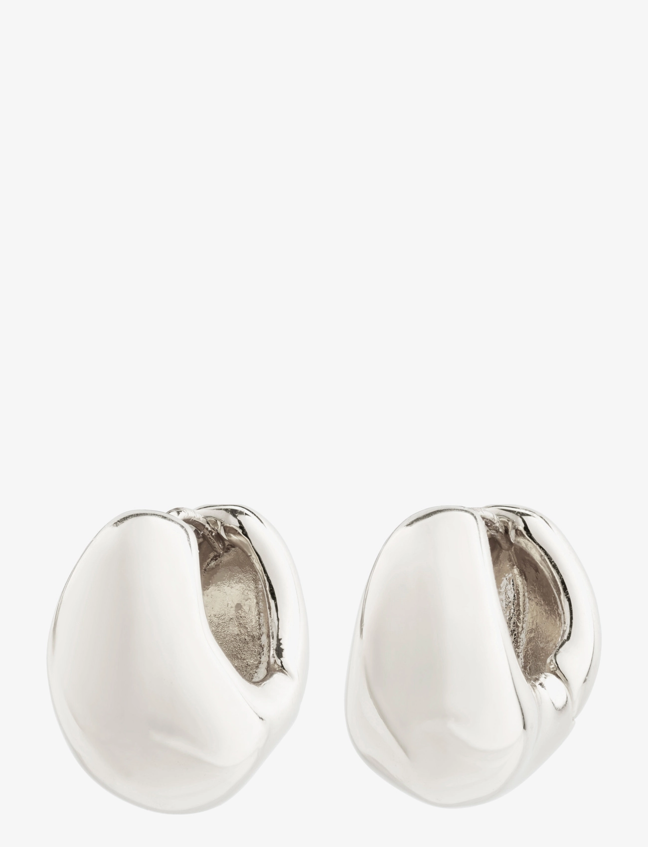 Pilgrim LIGHT chunky earrings silver-plated - Örhängen - SILVER PLATED / silver