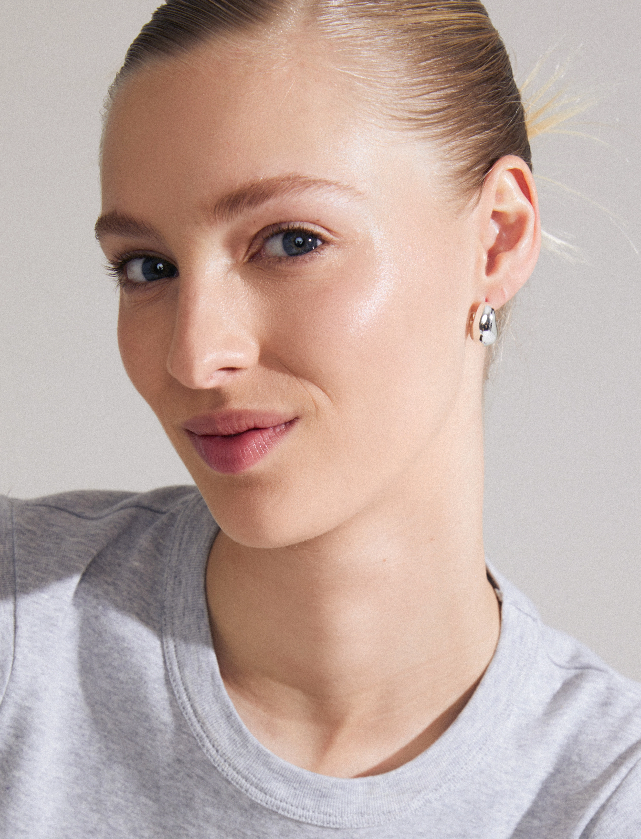 Pilgrim - LIGHT chunky earrings silver-plated - silver plated - 3