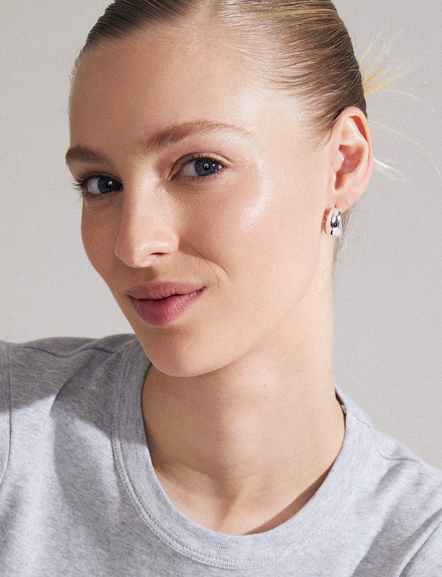 Pilgrim - LIGHT chunky earrings silver-plated - silver plated - 3