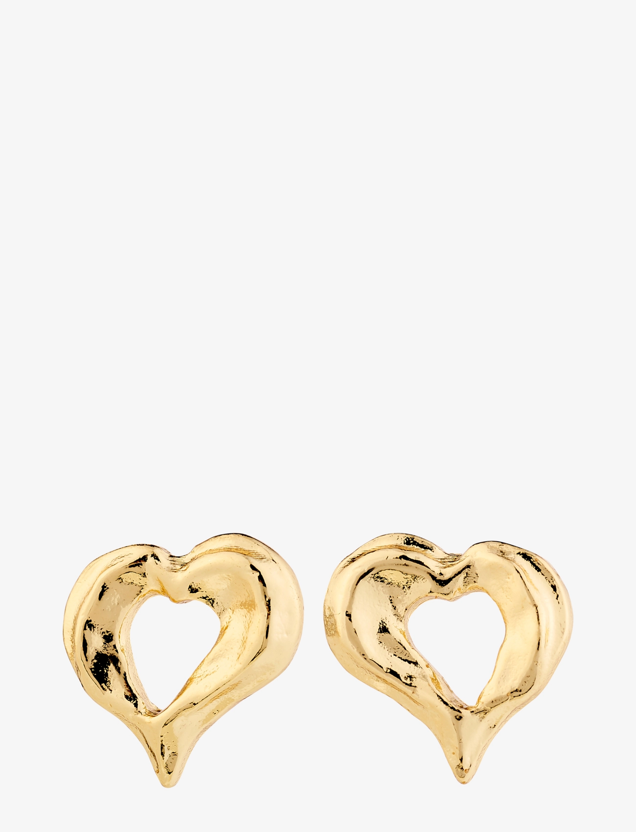 PILGRIM Tide Heart Ohrringe Gold-Plated Gold - One Size - Damen