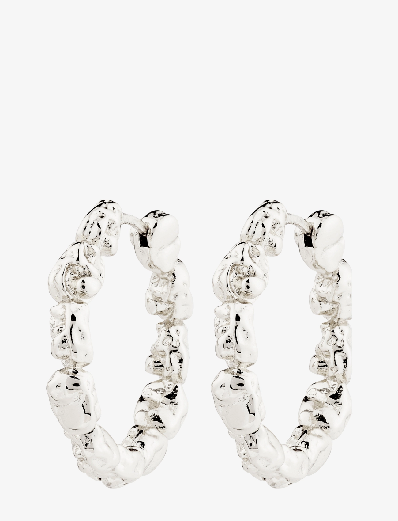 Pilgrim TIDE hoop earrings silver-plated - Konfirmationstøj - SILVER PLATED / silver