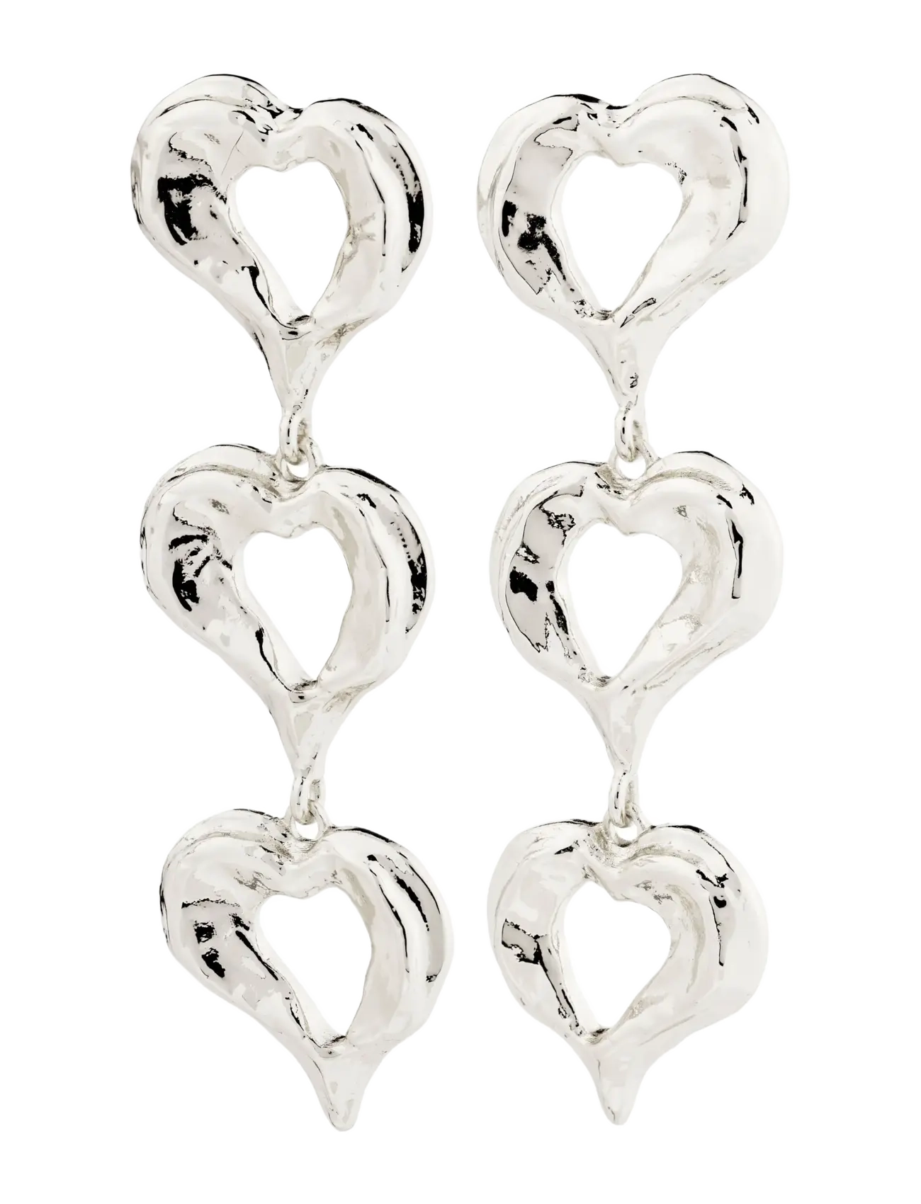 Pilgrim TIDE earrings silver-plated - Örhängen - SILVER PLATED / silver