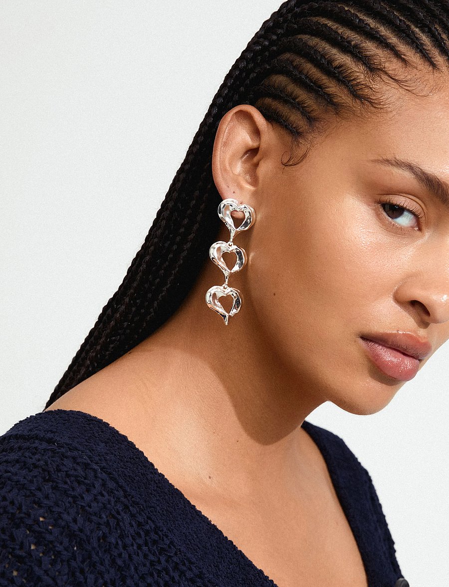 Pilgrim - TIDE earrings silver-plated - silver plated - 2