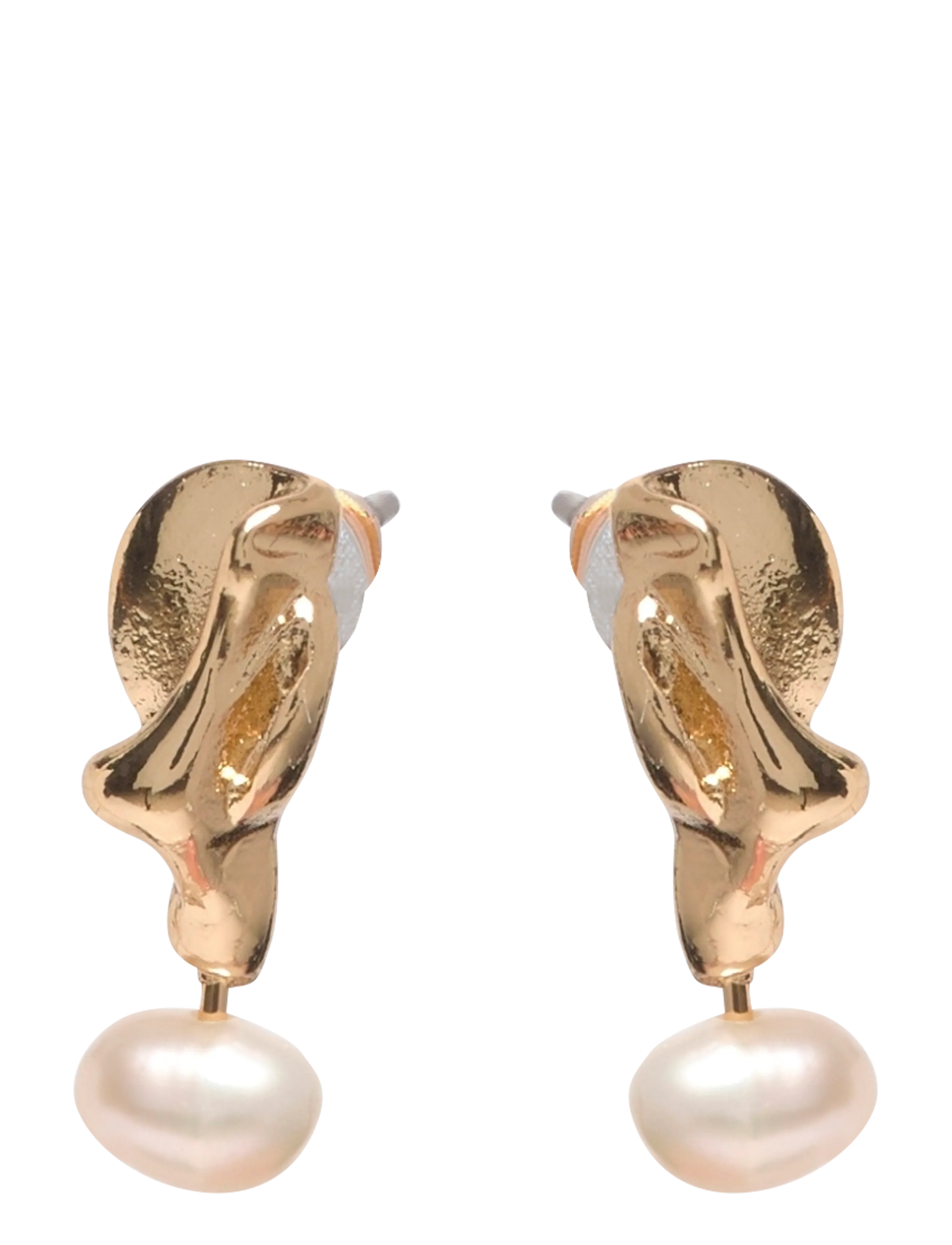 Pilgrim Starlight Pearl Earrings Gold-Plated, One Size, Earrings, Gold - Studs, Frauen